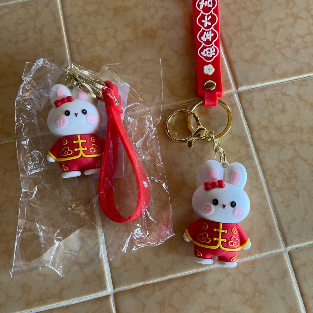 Chinese New Year Rabbit Key Chain - Picture 2 of 4